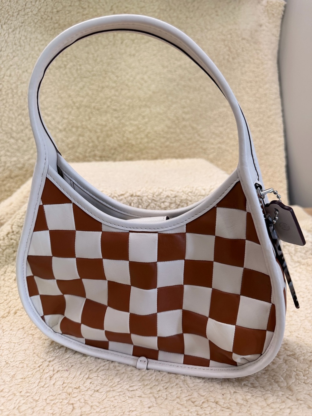 Coachtopia Ergo Bag in Checkerboard Upcrafted Leather